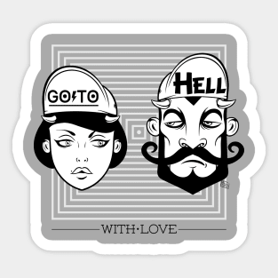 Go To Hell With Love Sticker